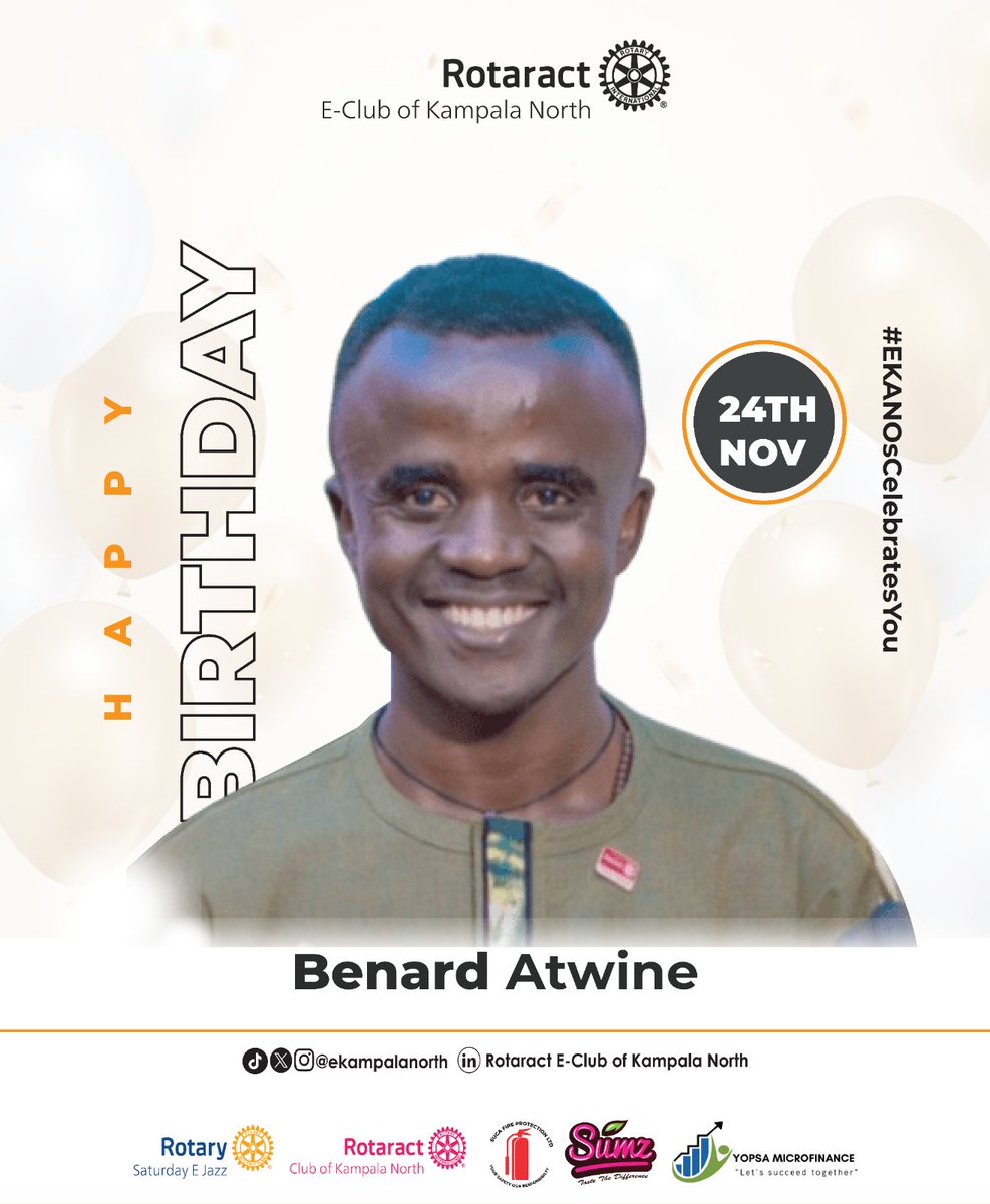Happiest Birthday Benard

May the Lord grant you the best in your endeavors

#EKANOsCelebratesYou #RotaryEyamba