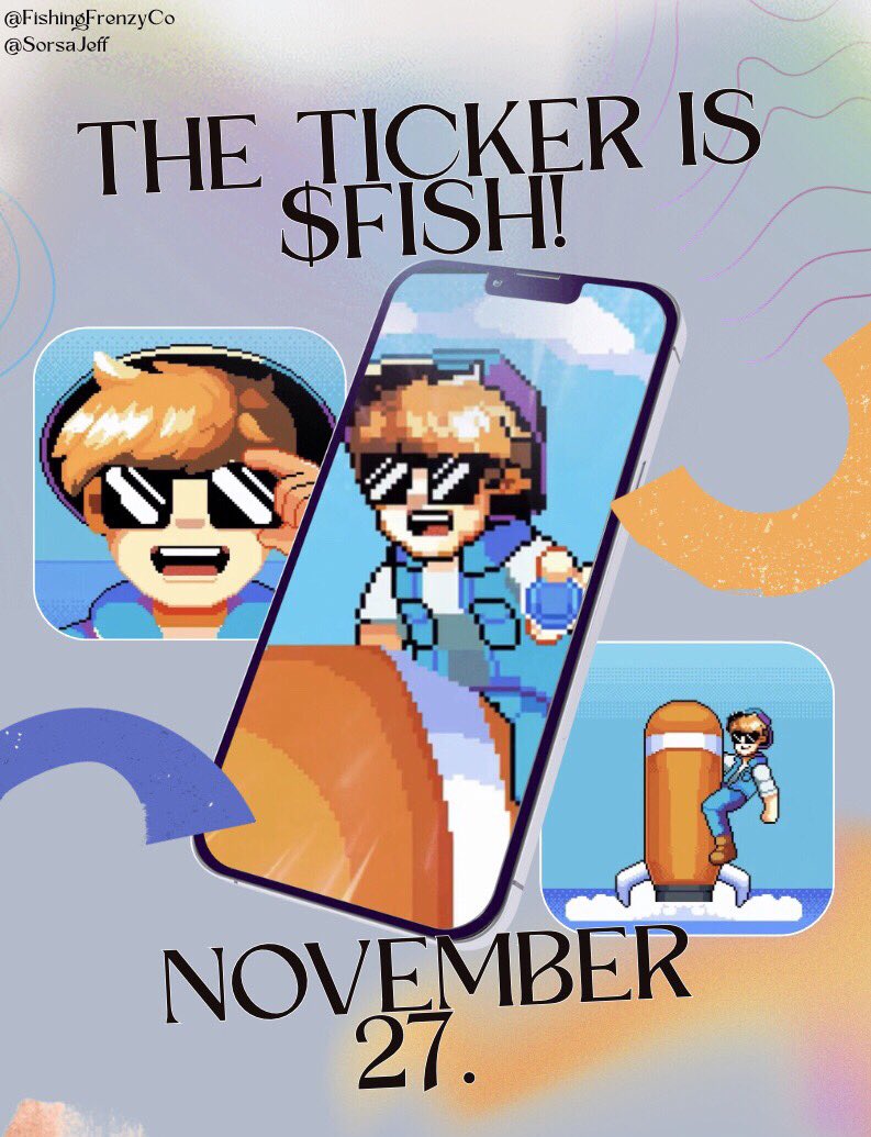 THE TICKER IS $FISH! 

Finally, no more “WEN TGE?” <a href="/FishingFrenzyCo/">Fishing Frenzy</a> is always cooking!

Fishing Frenzy is a Cozy mobile game on <a href="/Ronin_Network/">Ronin</a> Inspired from Stardew Valley, Runescape, and Dave the Diver Built by <a href="/gguncharted/">Uncharted</a>.

$FISH, an ERC20-C token powered by Proof of