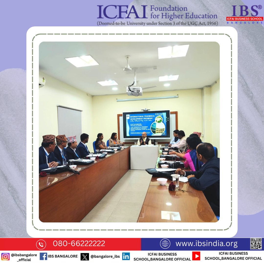 bangalore_ibs's tweet image. Empowering EPF Support Staff with skills that inspire growth. 
Our International Training &amp;amp; Development Program boosts identity, communication, emotional intelligence &amp;amp; social connection for a stronger future. 
#Training #ProfessionalDevelopment #icfai #ibsb #ibsbangalorecampus