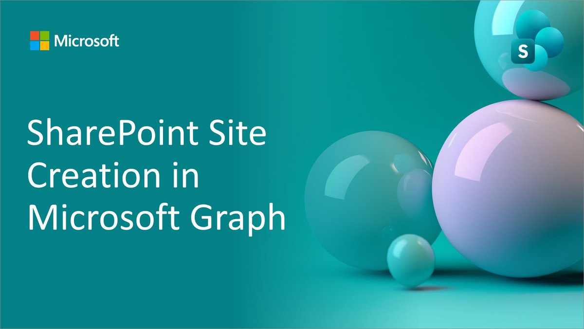Microsoft365Dev's tweet image. ✨ SharePoint Site Creation in Microsoft Graph with new permission model

• Create sites with graph
• New Sites.Create.All permission
• Grant permissions for admin
• Delegated and app-only models supported

Read more → msft.it/6011tV7PW

#SharePoint #MicrosoftGraph