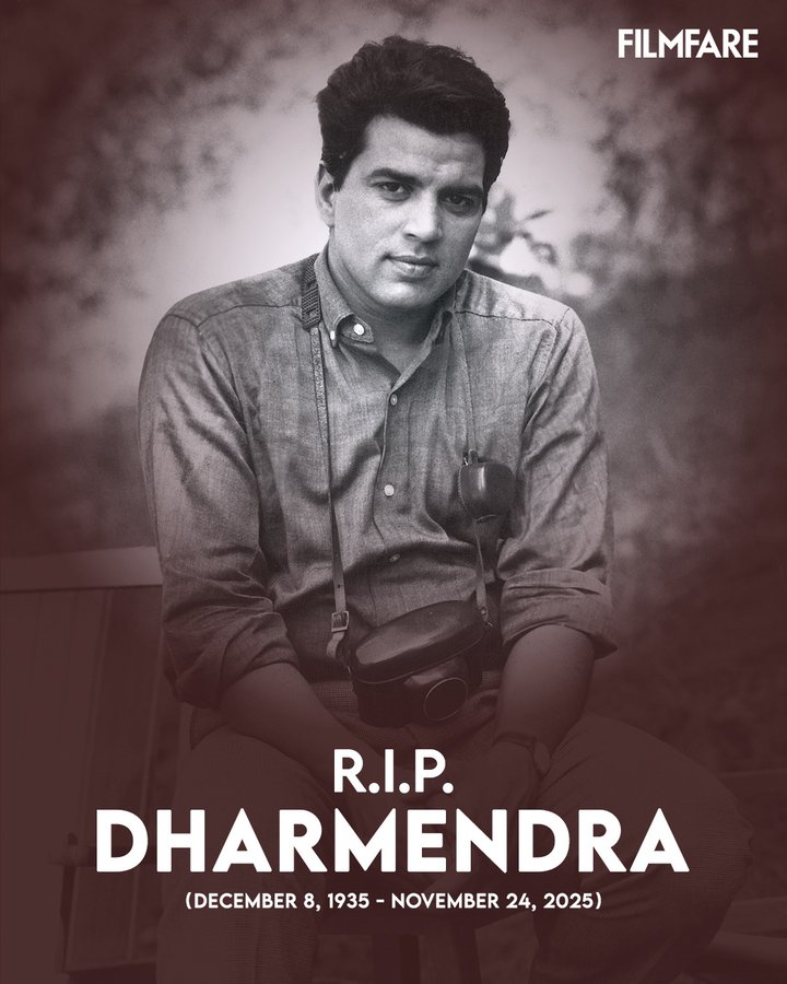 JAYPRAKASHIND7's tweet image. A true legend is gone… Dharmendra Deol ji’s legacy will live forever. Om Shanti. 🙏
#DharmendraDeol #BollywoodLegend #RestInPeace