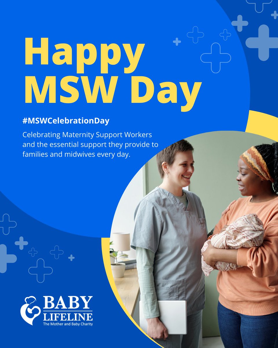 babylifeline's tweet image. 💙 Happy #MSWCelebrationDay! Maternity support workers (MSWs) are a vital part of the maternity team as they support midwives, contributing to the care of women, birthing people, their babies and families.

Thank you to all MSWs for the vital role you play.

#BabyLifeline #MSWDay
