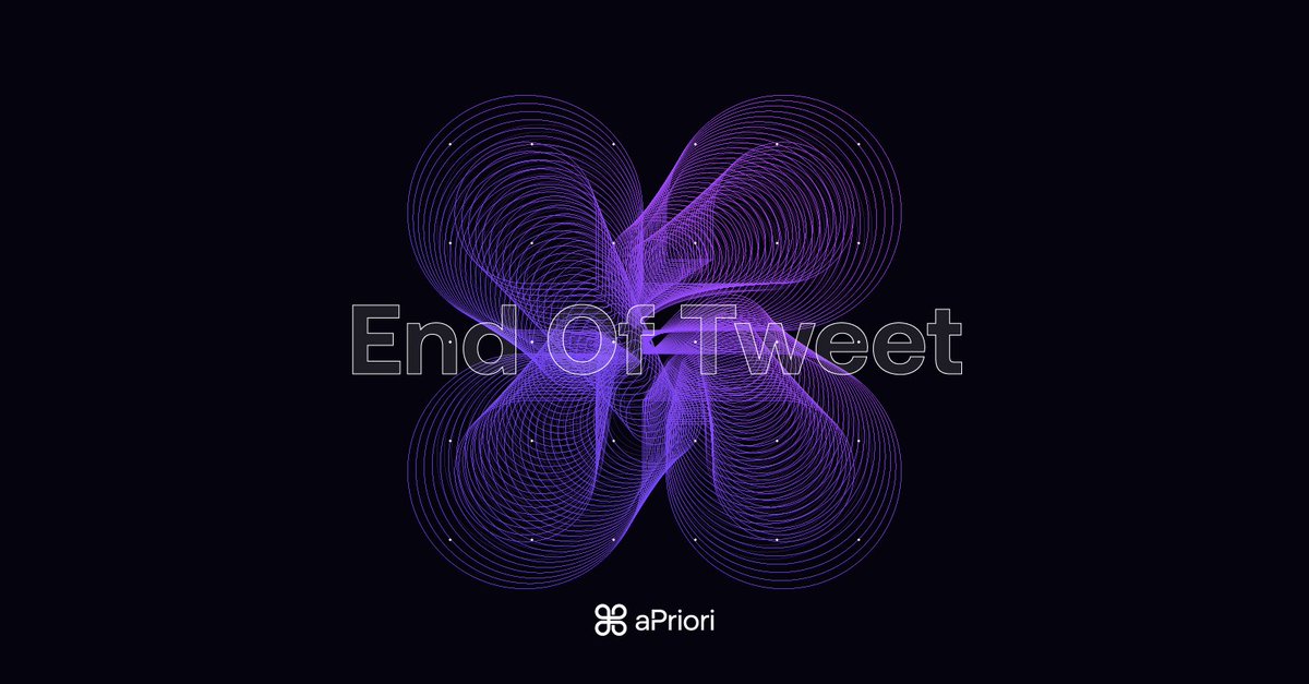 aPriori ⌘ tweet media