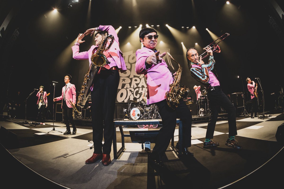 tokyoskaj's tweet photo. 【ライブ写真🎙️】
 
11/23(日)
#スカパラ ホールツアー「47」
@石川県•本多の森 北電ホール

📸仁礼博
@20HIROSHI 
#NARGO
#谷中敦
#大森はじめ
#スカパラよんなな https://t.co/ge5PvWCxVk