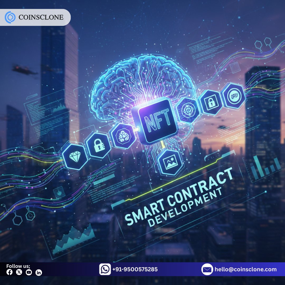 willson_ch0903's tweet image. Build #secured  &amp;amp; #Scalable NFT Smart Contracts

Use our #NFT Smart Contract Development Services to boost your #Web3 project.  We create high-security contracts with long-term performance in mind, from perfect minting to automated royalties.

 👉 coinsclone.com/nft-smart-cont…
