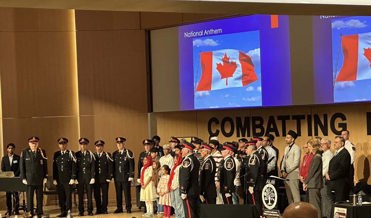 We were honoured to attend the 43rd World Religions Conference in Waterloo.

The WRPS Chorus was proud to take part by leading the singing of the Canadian National Anthem.