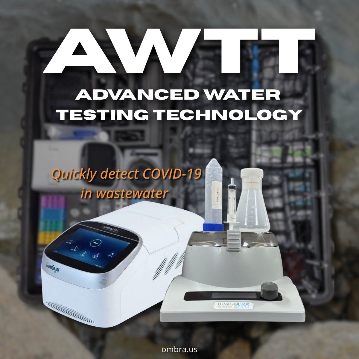OMBRA_LLC's tweet image. AWTT Provides Early Warning.🚨💧 

Designed to detect COVID-19 and emerging viruses, AWTT delivers vital insights that support smarter outbreak management and public health protection. 

Click here to learn more👉 zurl.co/KX0pa 
#AWTT #WaterTesting #DefenseTech #COVID