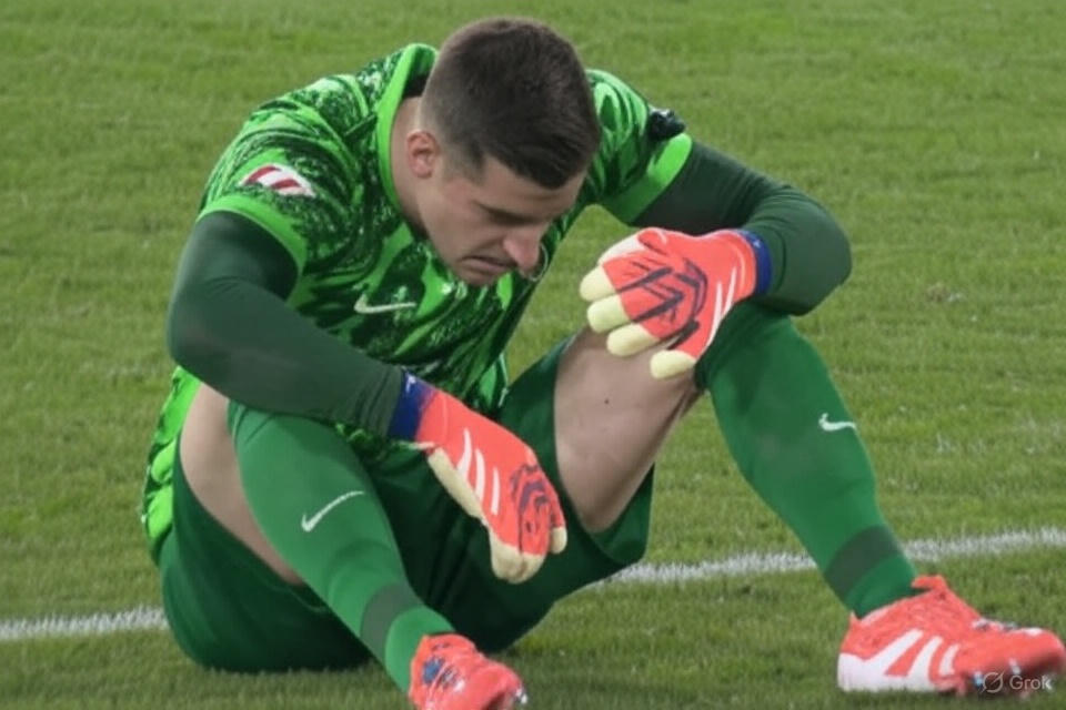 Reycholosimeone's tweet image. ¿Qué pasaría en este país si al rival del Madrid le conceden como legal un gol en el que a Courtois le dejan sangrando?