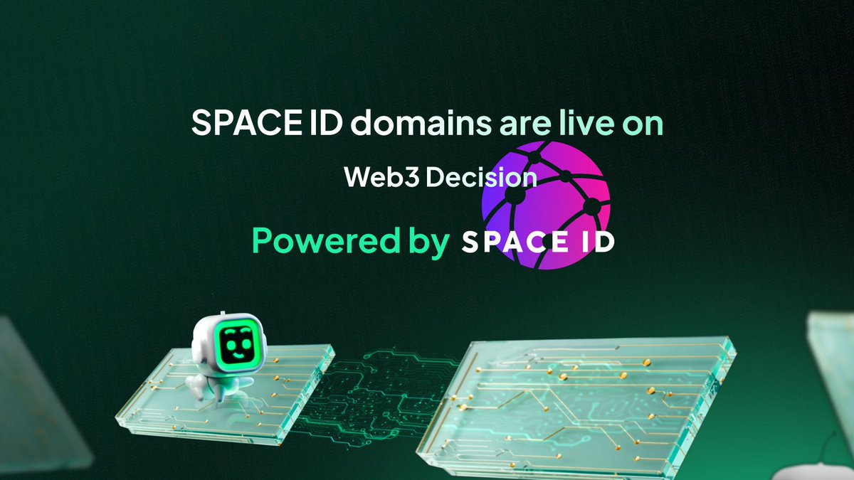SPACEID's tweet image. ⚡ @Web3Decision integrated SPACE ID for Know-Your-Business verification.

Companies use @SPACEID domains to verify Web3 presence and access compliance tools.

Enterprise adoption isn&apos;t coming. It&apos;s here.