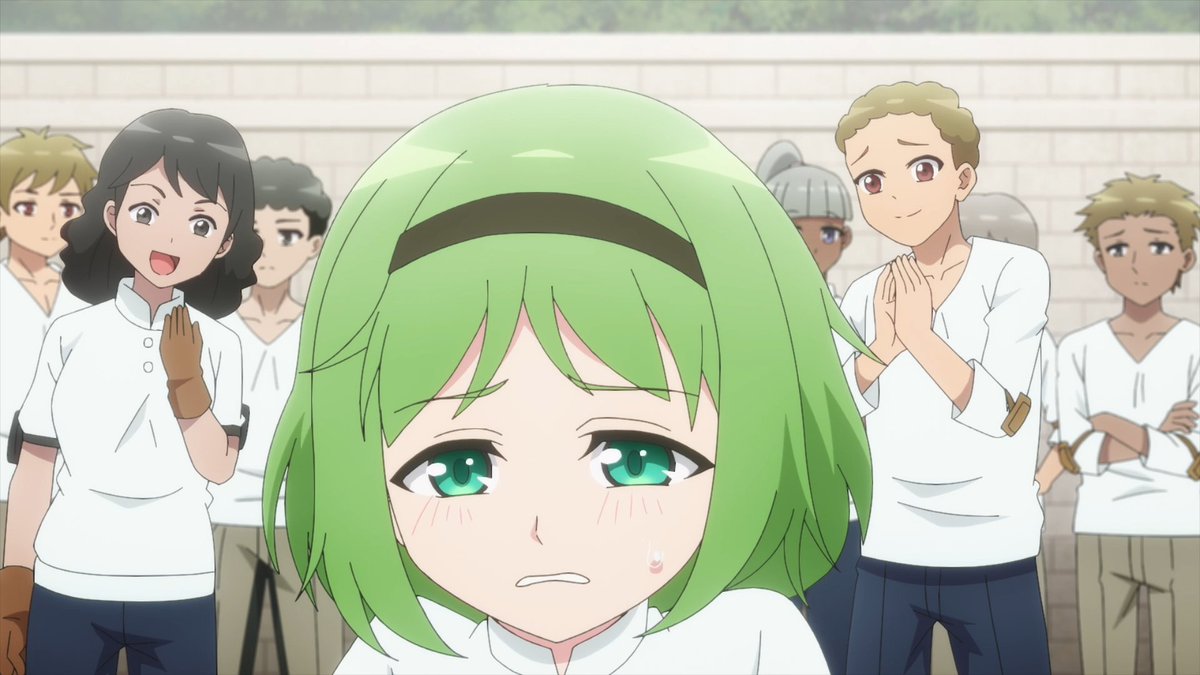 336nt's tweet image. 向かって左
生徒（CV ？？）
緑の学院

第8話
#無職の英雄 #MushokuNoEiyuu #HeroWithoutAClass
無職の英雄