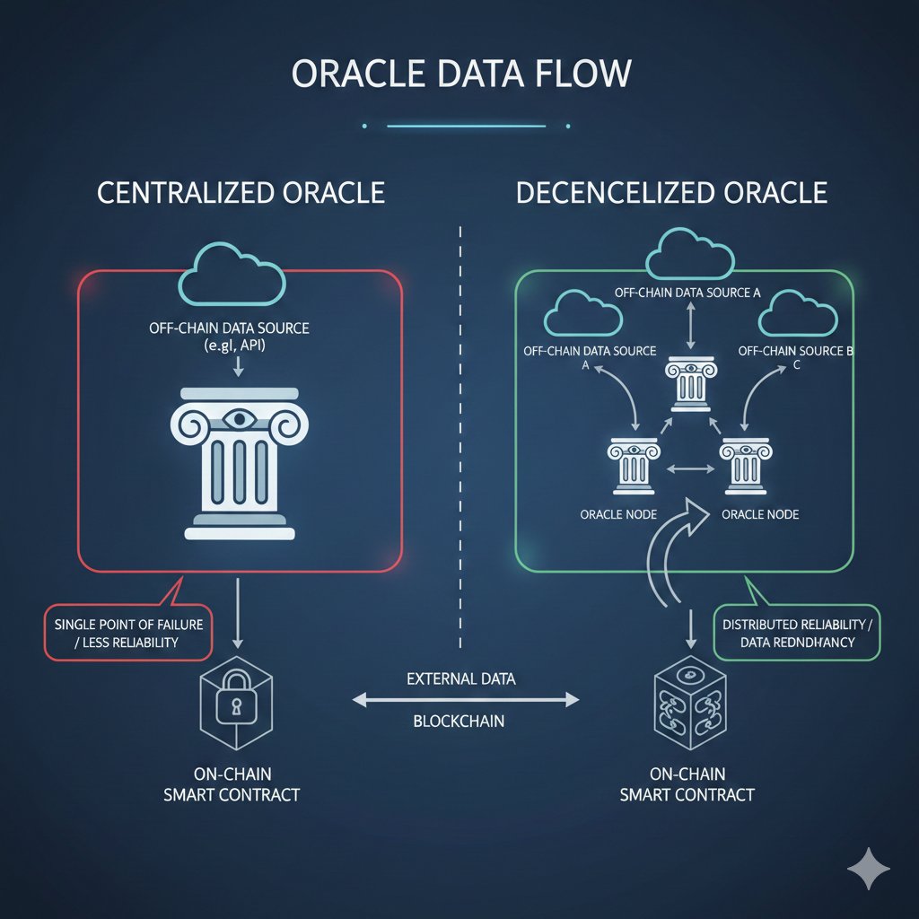 Bishop_2x's tweet photo. GM CT 

Oracle Problem

Oracles are centralized points of failure in decentralized systems. Decentralized oracles (e.g., Chainlink’s CCIP) aim to solve this. #OracleProblem #Web3 https://t.co/eSnkQQEMNz