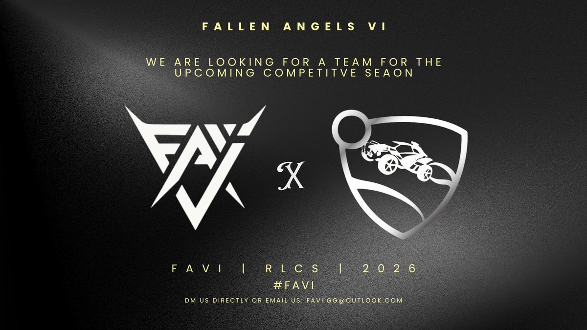 FallenAngelsVI's tweet photo. #ROCKETLEAGUEISDEAD is trending?
In that case we're here to revive.
We are seeking a team to represent us on the pitch with a car and a ball to chase in all upcoming seasons ahead.
#FAVI https://t.co/olyHeEiNO1