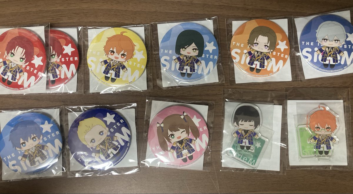 交換・譲渡】 SideM セガラッキーくじ 缶バッジ アクリルスタンド 譲