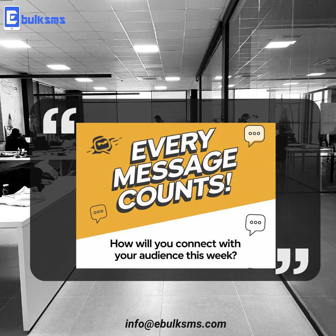 EBulksms's tweet image. Stay connected and boost your business this afternoon with EBulkSMS - send instant SMS &amp;amp; WhatsApp messages, automate with API, schedule campaigns, and track real-time delivery effortlessly

ebulksms.com/signup?ref=bgn…

#EBulkSMS Peller #SMSMarketing Poco Lee