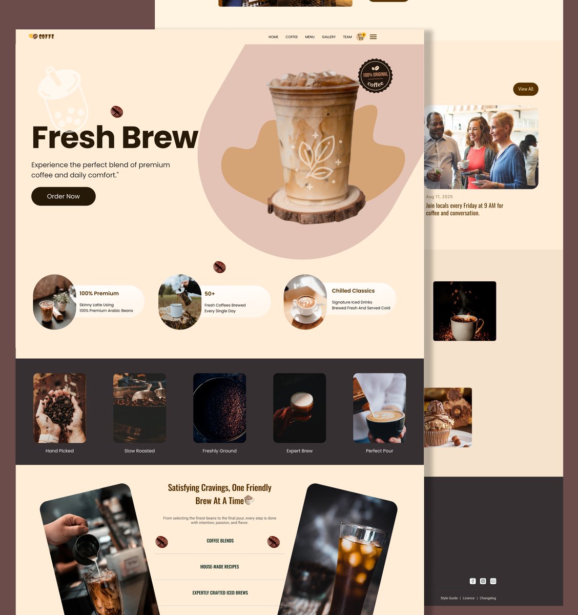 StanWebDev's tweet image. Coffee website design