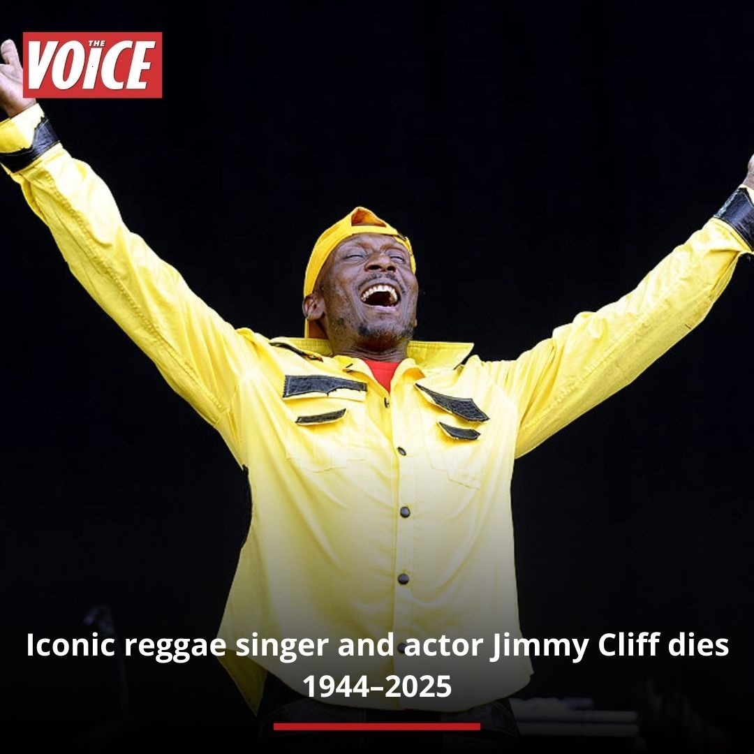 TheVoiceNews's tweet image. RIP Jimmy Cliff (1944–2025) 🕊️

It is with great sadness that The Voice Newspaper reports on the passing of iconic reggae singer and actor, Jimmy Cliff 🇯🇲🇯🇲🇯🇲

voice-online.co.uk/entertainment/…

#ripjimmycliff