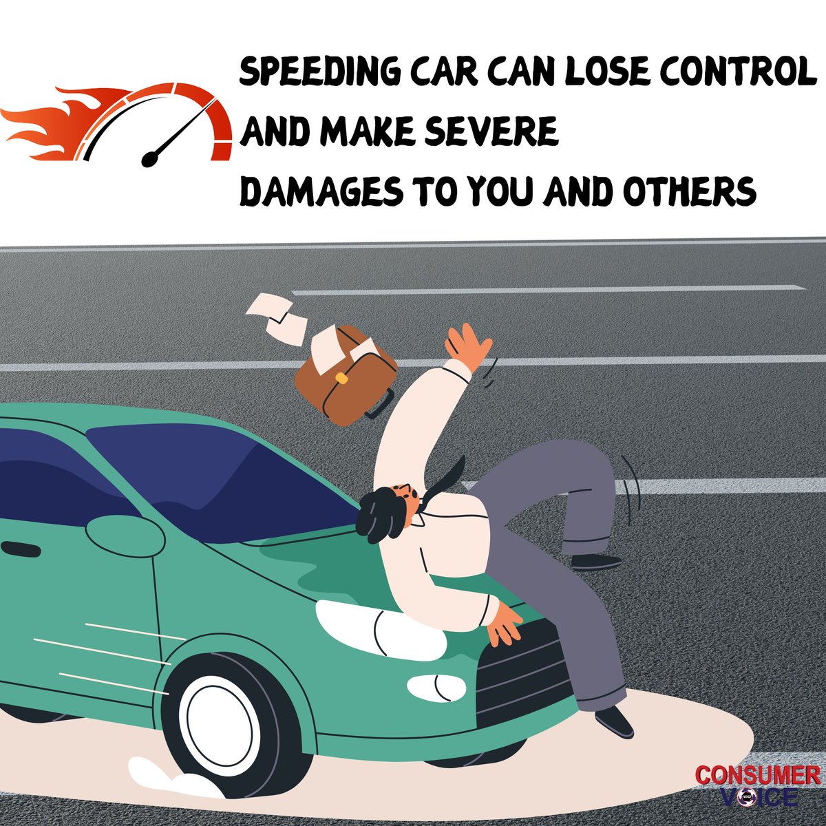 ConsumerVoiceIn's tweet image. एक सेकंड की जल्दी ज़िंदगी भर की चोट बन सकती है।
तेज़ रफ़्तार सिर्फ़ आपको नहीं रास्ते पर चलने वाले हर व्यक्ति को खतरे में डालती है। स्पीडिंग से गाड़ी का नियंत्रण खोना आसान है, लेकिन उसका परिणाम बहुत भारी।
सड़क आपकी है, लेकिन सुरक्षा हम सबकी ज़िम्मेदारी है।

#RoadSafety #SlowDown…