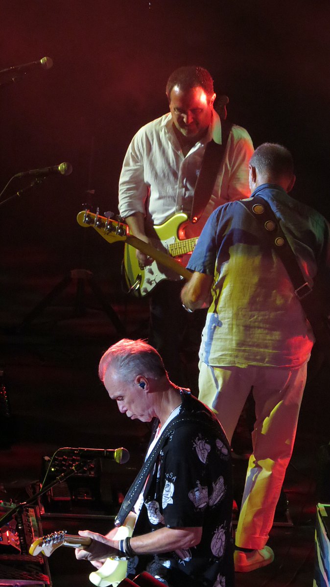 NMSOSOfficial's tweet image. In the heat of #Pompeii&apos;s Teatro Grande, Lee, Guy and Gary in the midst of...well, what song do you think it was?