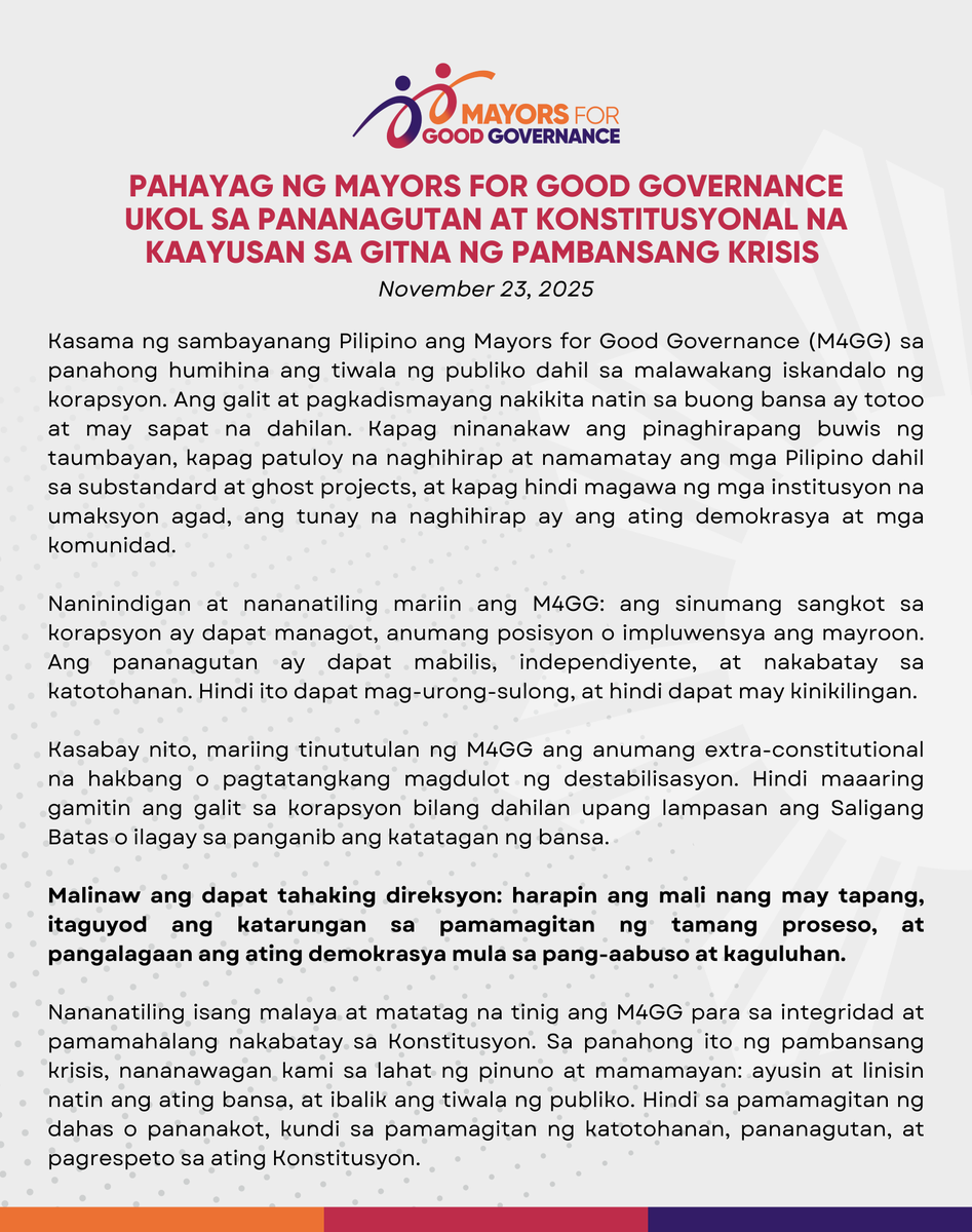 Mayors for Good Governance 🇵🇭 tweet media