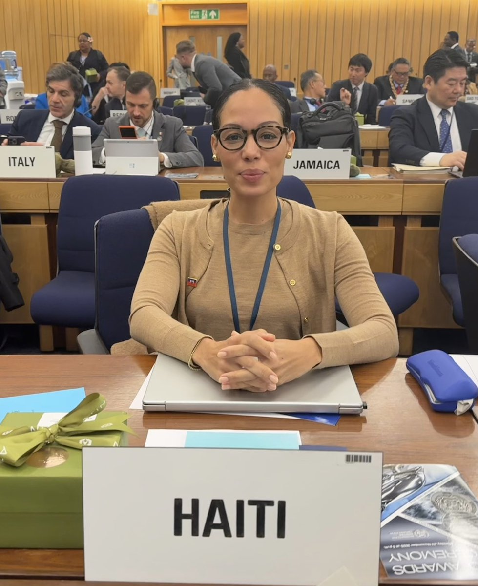 Representing Haiti this week at the 34th <a href="/IMOHQ/">International Maritime Organization</a> Assembly.