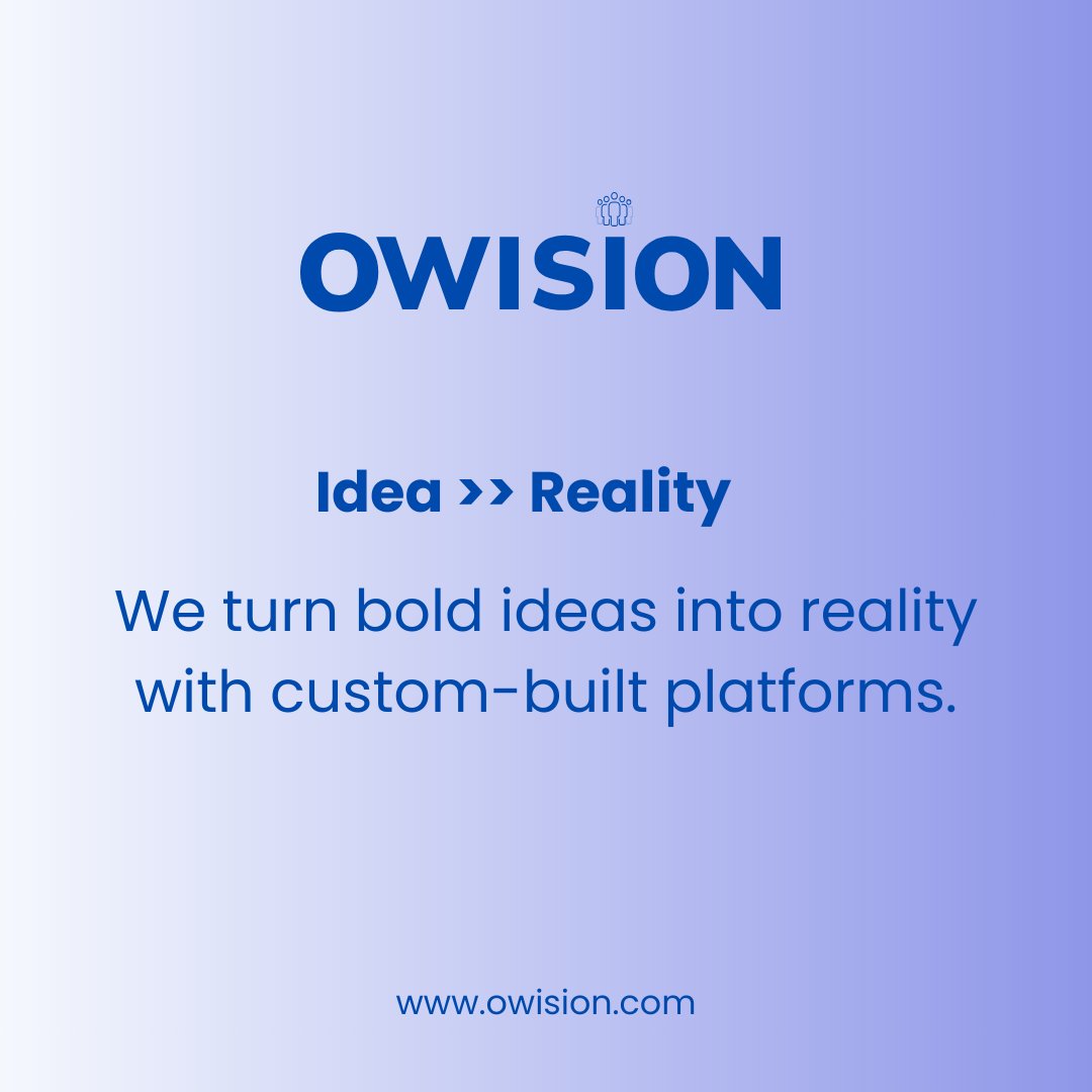Owision_SE's tweet image. 🔍 Got a niche platform idea? We’ve got the team for it.

#OwisionAB #WebDevelopment #MobileAppDevelopment #SoftwareDevelopment #CustomSoftware #ProductDevelopment #AIDrivenDevelopment #DigitalTransformation #AutomationInTech #TechInnovation 

Visit: owision.com