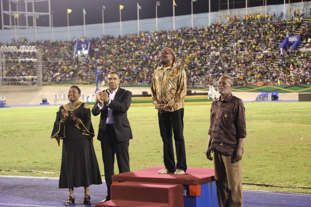 AndrewHolnessJM's tweet image. Today, Jamaica pauses to honour the life of the Honourable Jimmy Cliff, OM, a true cultural giant whose music carried the heart of our nation to the world.

Through timeless songs like Many Rivers to Cross, The Harder They Come, You Can Get It If You Really Want, and Sitting in…