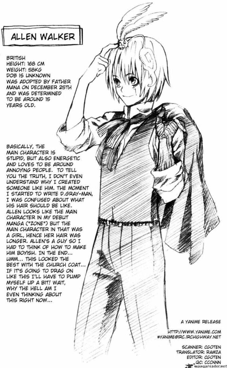 SFormatOnly's tweet image. I guess I’ll start D. Gray-Man