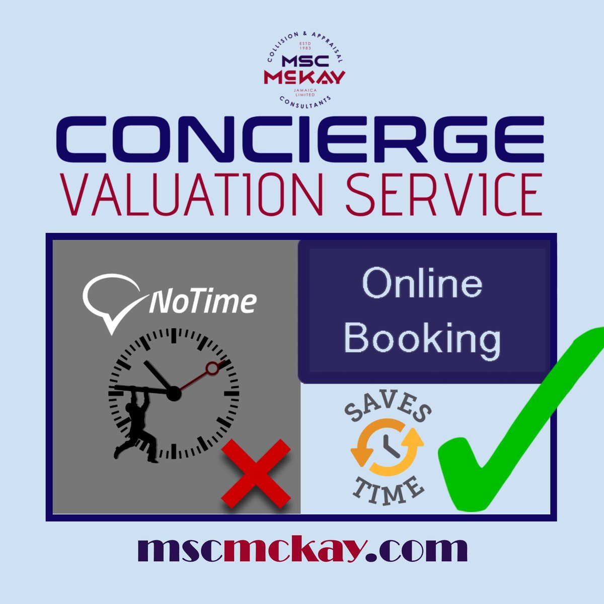 MscMckay's tweet image. The convenience of Concierge Valuation service is simple, schedule your appointment, pay  online (mscmckay.com) then we come to you. This fully-automated service is available for Kingston.
.
.
.
#concierge #valuation #automated #service #Kingston #Jamaica