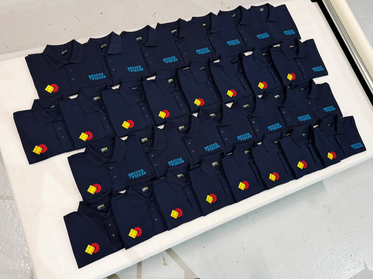 WizardEmb's tweet image. New business, fresh uniforms!
We’ve loved kitting out Bricks n Pieces #Lutterworth as they embark on their exciting new venture! ⚙️

#ProRTX Polos &amp;amp; Fleeces all embroidered on both chests
wizardembroidery.co.uk

#wizardembroidery #workwear #uniform #branding #newbusiness