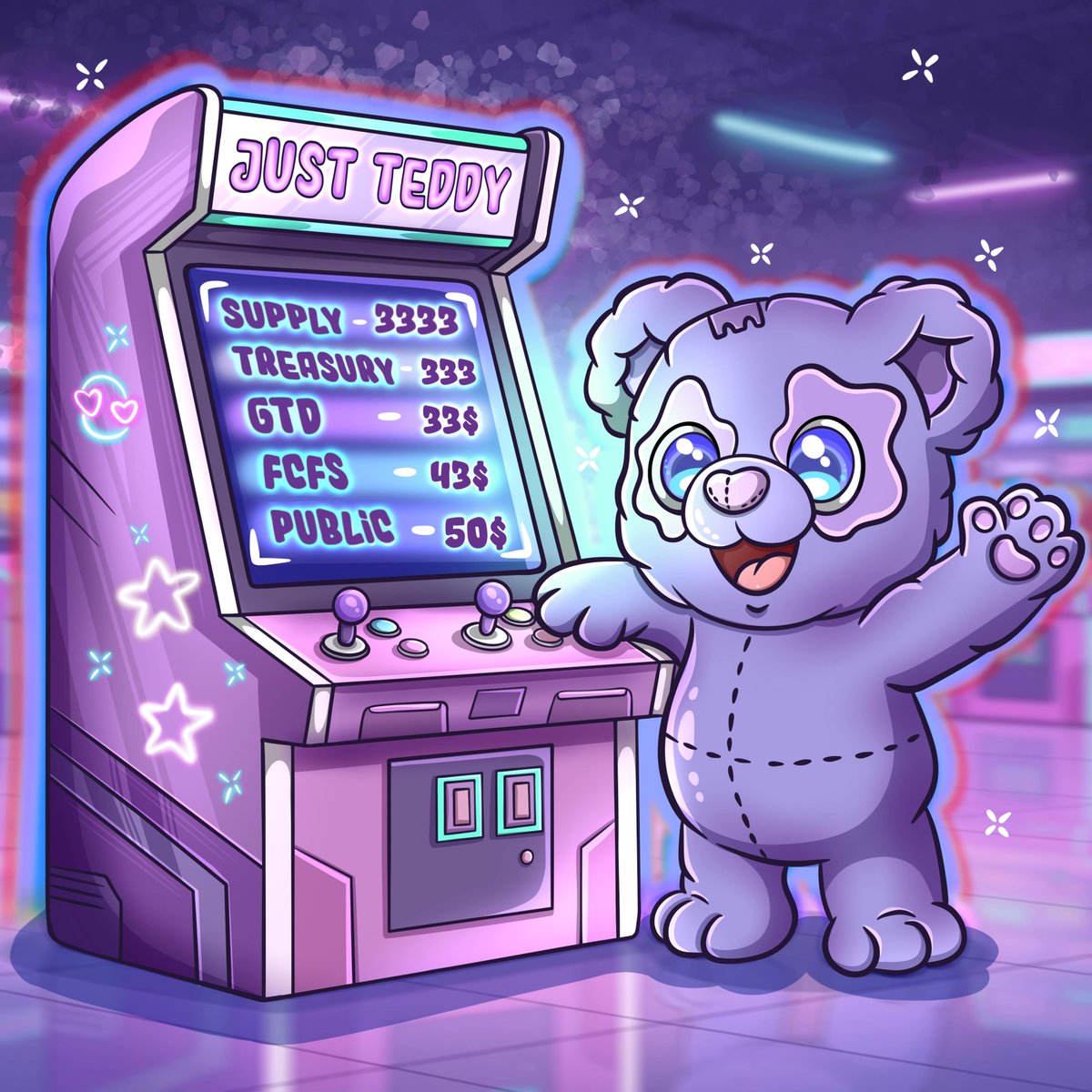 Justeddy is going live today with <a href="/monad/">Monad (mainnet arc)</a>.

Total Supply: 3333
Minting details coming soon.

Drop your wallet in the comments. A few lucky ones will be added to the whitelist.