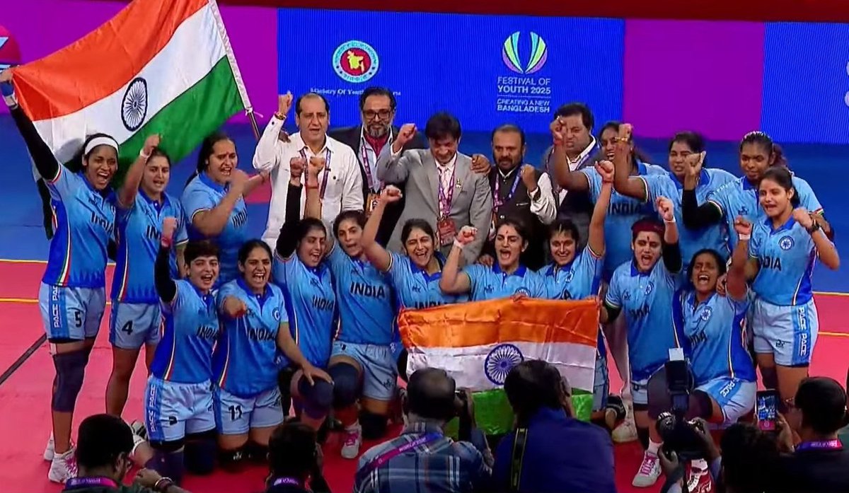 ImTanujSingh's tweet image. 🚨 INDIA HAVE WON THE WOMEN&apos;S KABADDI WORLD CUP 2025 🚨

- Team India, The Champions! 🇮🇳