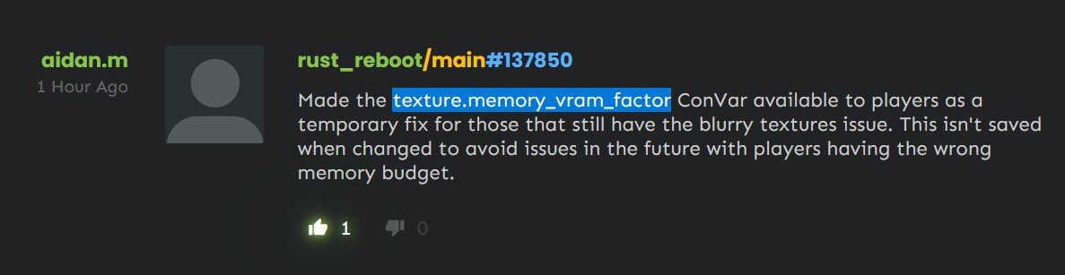 They are bringing back "texture.memory_vram_factor" command as a temp ...