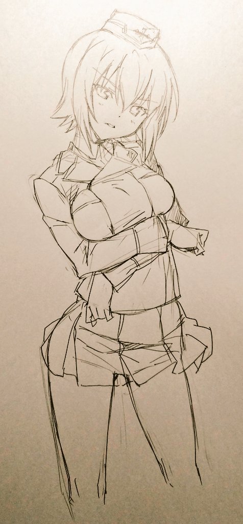 nibuzaki's tweet image. 「ガールズ&amp;amp;パンツァー」
西住まほ隊長
妹のためなら公文書偽造も辞さない！w