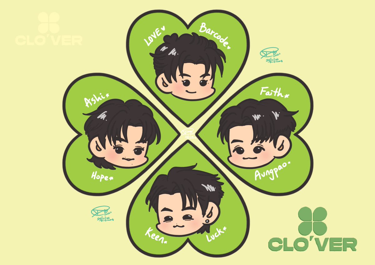 jusd_xd's tweet image. New rising stars... or clover🍀💖

#barcodetin #unit 
#keenkeno #20aungpao #aliazhl_
#CLO_VER #RISERMUSIC