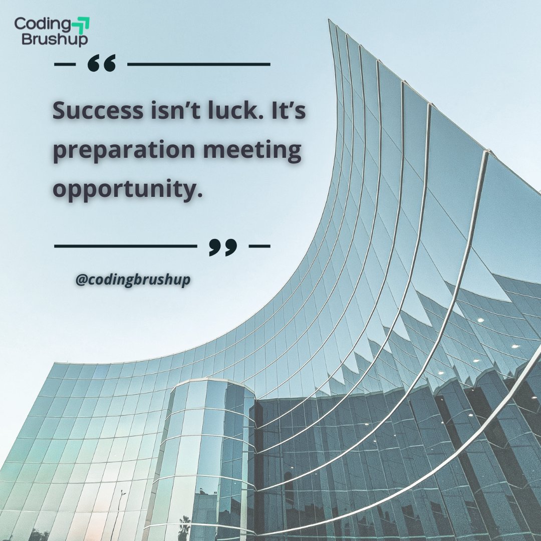 Codingbrushup's tweet image. Success isn’t luck it’s preparation meeting opportunity.
Keep learning, keep growing, keep showing up.”
#ClassBoxes #PlacementJourney #Motivation #CareerGrowth

codingbrushup.com
