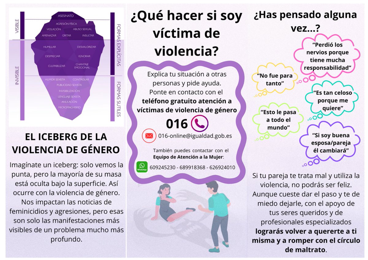 AytoBollullosM's tweet image. 💜 Por una sociedad libre de violencia de género 💜

👩‍⚕️ La enfermera comunitaria juega un papel clave: detecta señales de alerta, acompaña desde la escucha y la orientación, y promueve la sensibilización.

❤️‍🩹Porque prevenir es cuidar, y cuidar es proteger frente a la violencia.