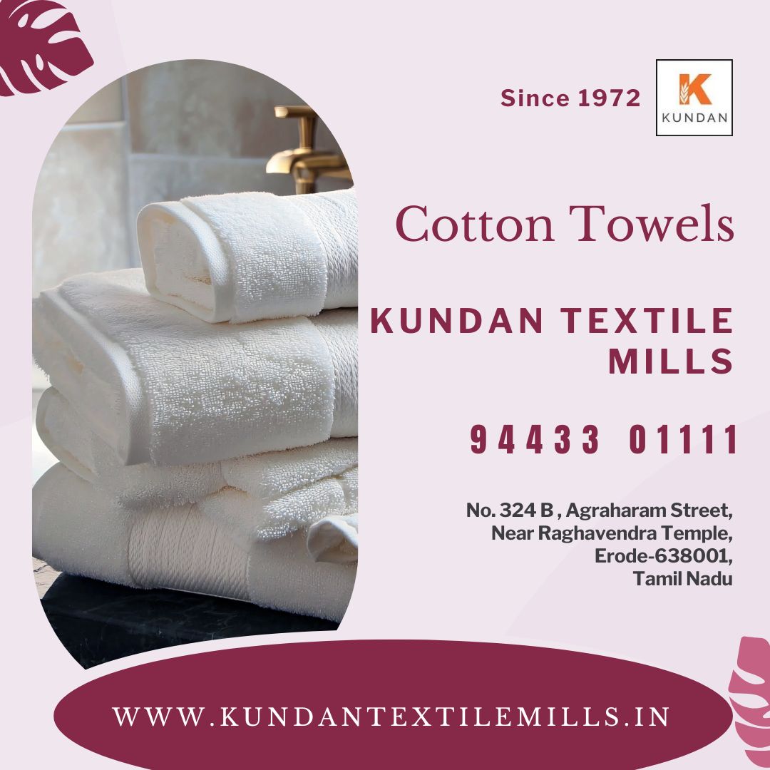 Kundantextile's tweet photo. Cotton Towels
Kundan Textile Mills
#cotton #towels #textile #cloth #cottontowel #purecotton https://t.co/9JlpF9Hsp2