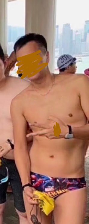 早兩日渡海泳，目測比往年多咗直男著三角泳褲🩲，應該係好事😁，雖然有啲人身型麻麻😖

（第一張相果位，條J凸到反光）