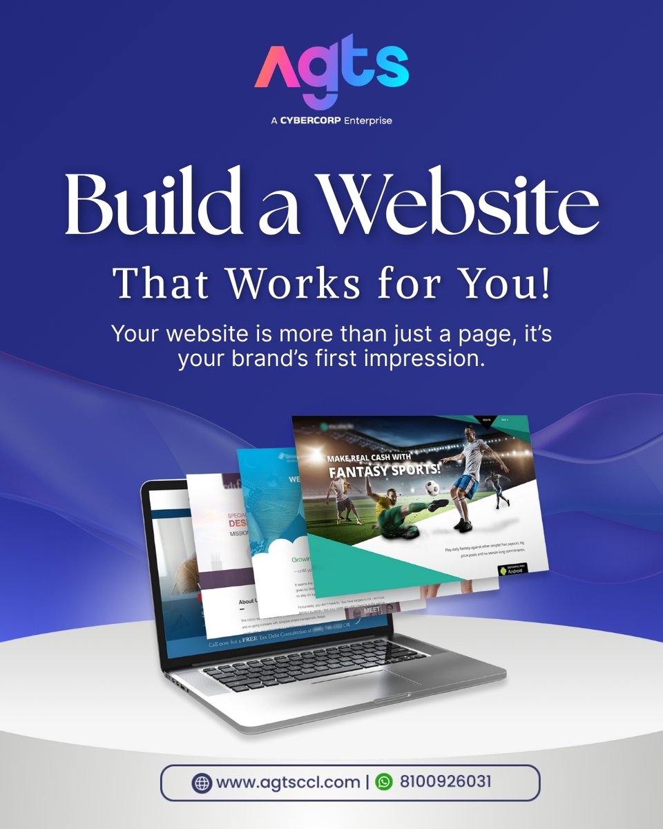 agtsindia's tweet image. Your website is your brand’s first handshake. Make it strong, smooth &amp;amp; unforgettable with our expert web development solutions.

Get in touch with us @ 𝟖𝟏𝟎𝟎𝟗 𝟐𝟔𝟎𝟑𝟏

[website development, web design, responsive website, business website, digital presence, AGTS, AGTSCCL]