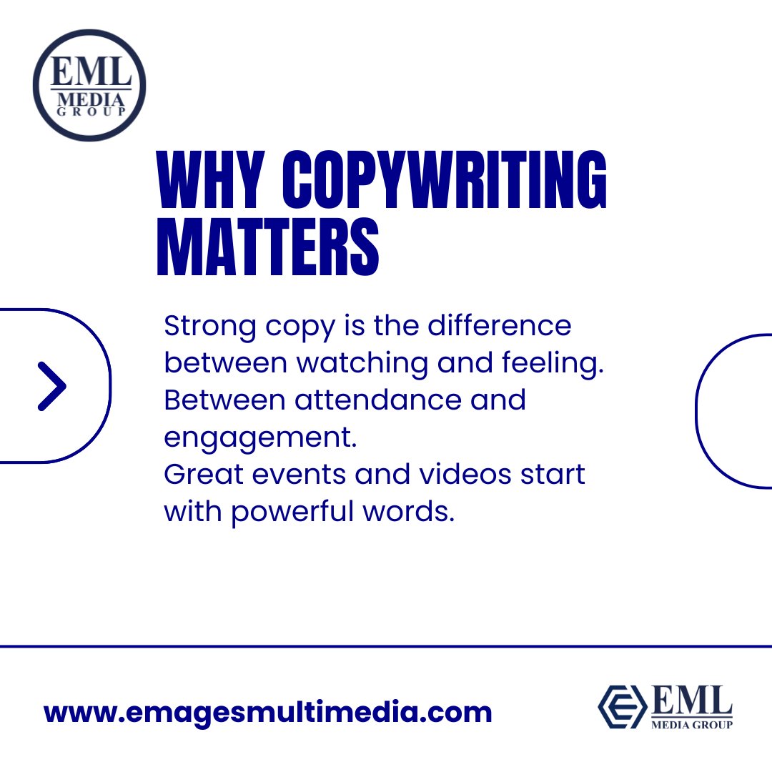 emagesmedia's tweet image. Great visuals attract.
Great copy converts

We write scripts for events, videos, voice-overs, promos, and more.

Visit; emagesmultimedia.com
OR Call; 09135000401 / 09135000404 
Email: services@emagesmultimedia.com

#Copywriting #BrandStorytelling #CreativeWriting