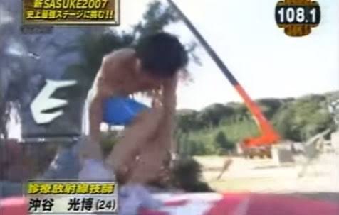 AYASAKAAYAYA's tweet image. ズボンが脱げなくてそのまま行った伝説の沖谷光博が復活！31番！#SASUKE #SASUKE2025