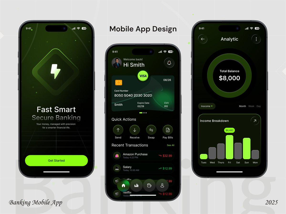 helloalamin9's tweet image. 💳📱 Digital Wallet &amp;amp; Fintech Mobile App Design ✨
🔗 Telegram: @uialamin9
✉️ Email: uimdalamin9@gmail.com
📞 WhatsApp: +8801938-339602
#DigitalWallet #FintechApp #PaymentApp #MoneyTransfer #FinanceDesign #MobileAppDesign #UIDesign #UXDesign #AppDesign #ModernUI #CleanDesign #UI