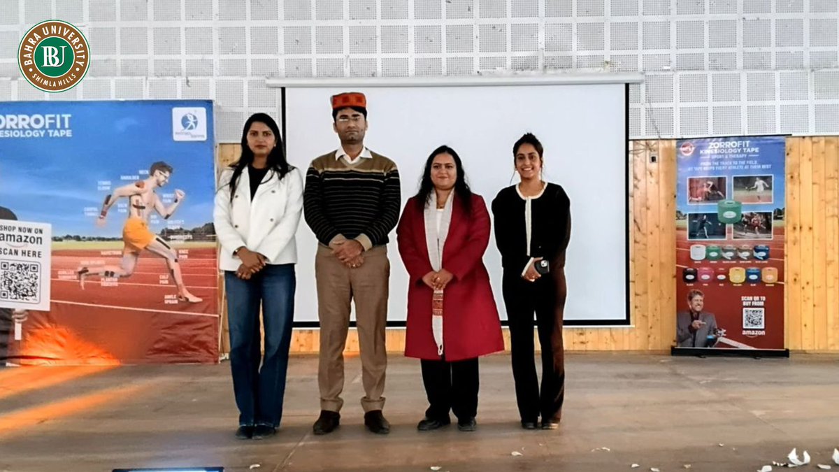 bushimla's tweet image. Bahra University physiotherapy students learned core kinesiotaping skills in a hands-on workshop led by Dr Mohammad Yasir with faculty support, giving seventy learners practical confidence for clinical care.

#BahraUniversity #ClinicalSkills #StudentLearning