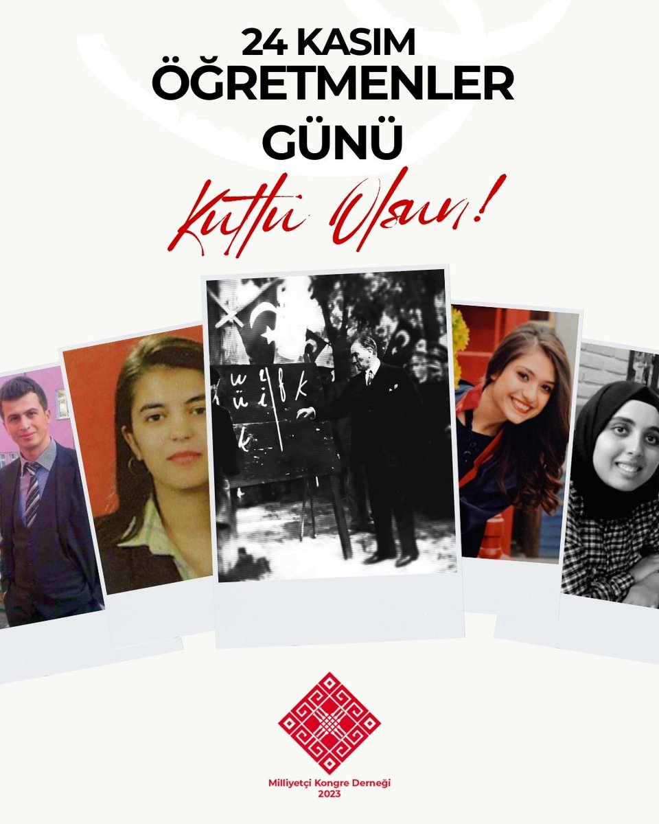 Başta Başöğretmenimiz Gazi Mustafa Kemal Atatürk olmak üzere tüm öğretmenlerimizin 24 Kasım Öğretmenler Günü'nü kutlarız.

Görevleri başında şehit olan öğretmenlerimizi saygı ve minnetle anıyor, vatanın her karışında Türk Milleti'nin geleceğini hazırlamak için çalışan