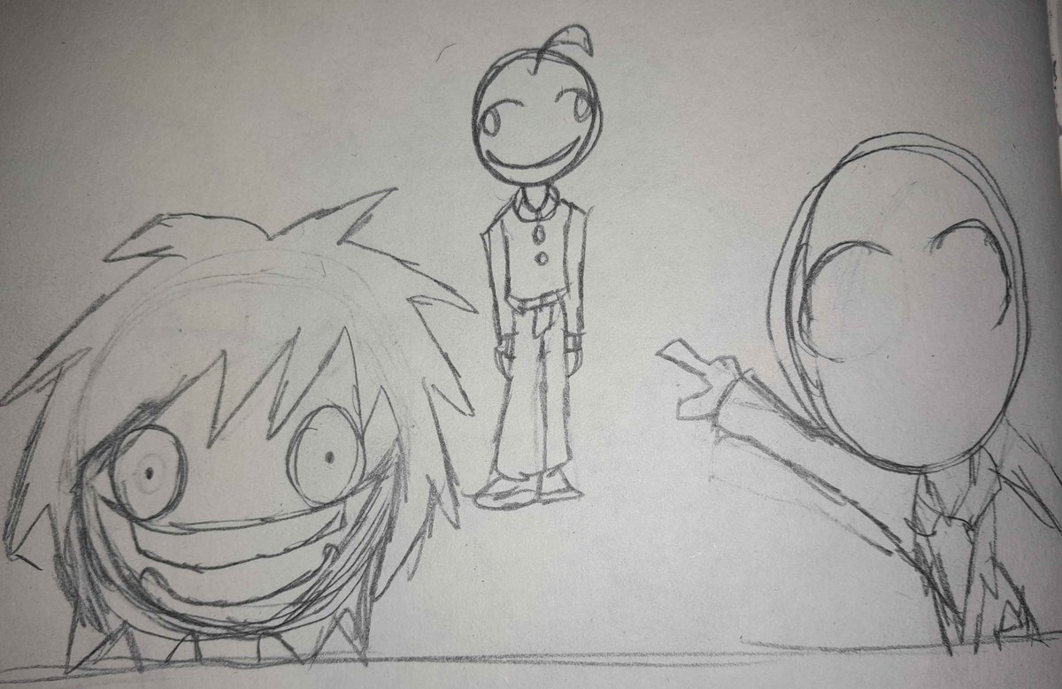 VBLuckyNumber12's tweet image. IS THAT BALDI!?!?
Feat. Jeff the Killer and Slenderman
(Shitpost)

#BaldisBasics 
#BaldisBasicsPlus
#BBIEAL
#Baldi 
#JefftheKiller
#slenderman 
#Creepypasta