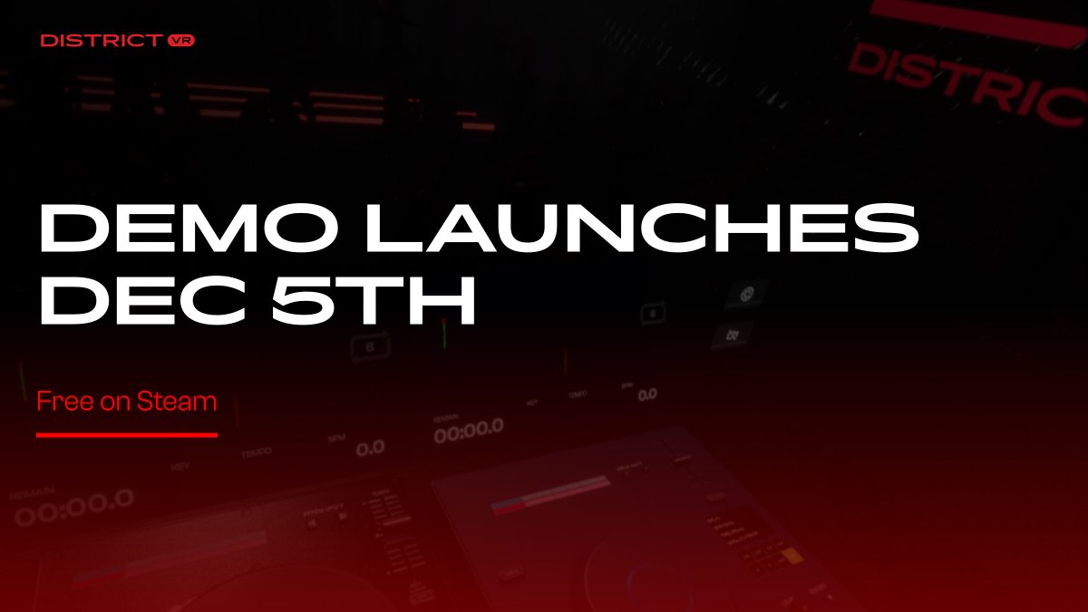 thedistrictvr's tweet image. demo drops dec 5th. 

wishlist on steam