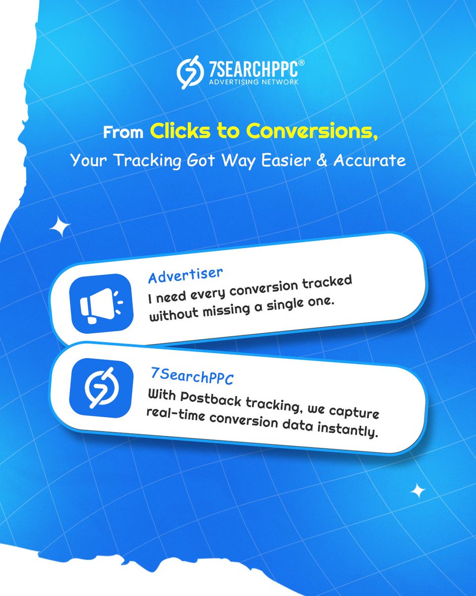 7searchppc_ads's tweet image. Track smarter, convert faster — with Postback!🔥
💻 𝐖𝐞𝐛𝐬𝐢𝐭𝐞 : shorturl.at/bHuZy

#PostbackTracking #ConversionTracking #Advertisers #AdNetwork #RealTimeData #7searchppc