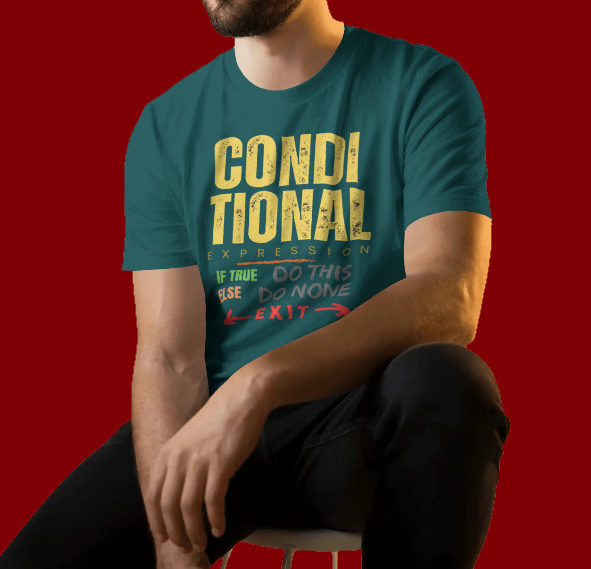 shirtparking's tweet image. What is the best expression? Check this out! &apos;Cobol Programming Conditional Expression&apos; on shirt design @threadless  shirtparking.threadless.com/designs/cobol-… #cobolprogramming #mainframeprogramming #cobol #conditionalstatement #expressions #tshirts #shirtparking
