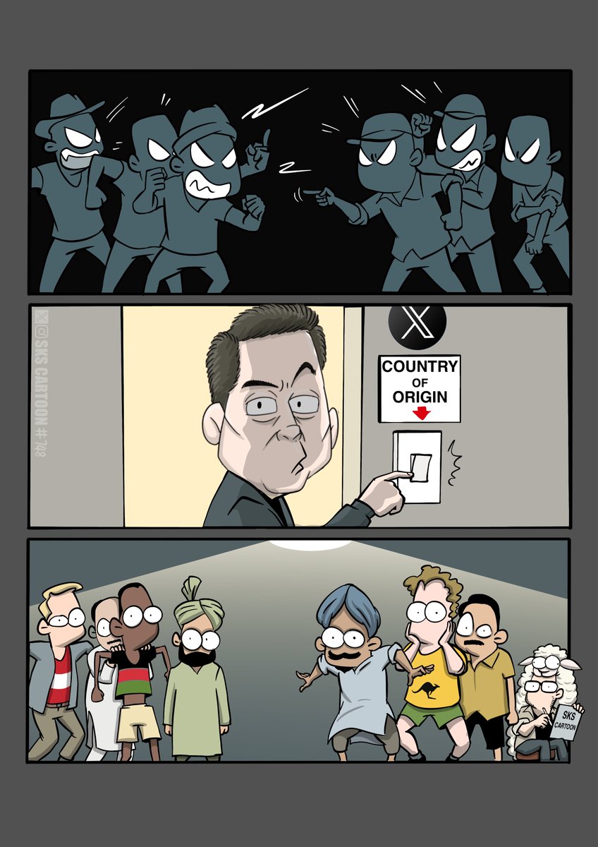 skscartoon's tweet image. Well, since everyone is exposing everyone&apos;s country of origin on X...