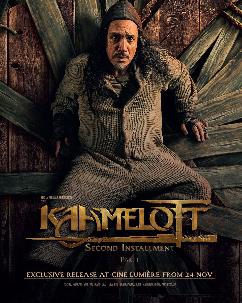🇫🇷📽️Fresh from its French release, and after a preview run at #FrenchFilmFestivalLondon, <a href="/AAstierOff/">Alexandre Astier</a>'s Kaamelott – Second Installment (Part 1) is now on the screen of Ciné Lumière!

🗓️ Exclusive release from 24 Nov at Ciné Lumière
🎟️institut-francais.org.uk/cinema/kaamelo…